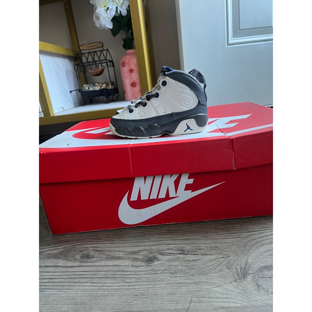 Y2K Jordan 9 Retro Flint Grey French Blue Toddler 020204 Size 7C